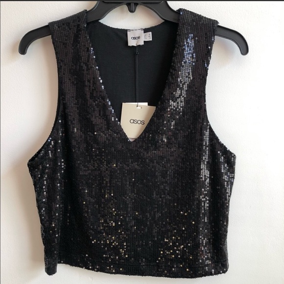 ASOS Tops - 🥳Host Pick🥳 ASOS Black Sequin Top